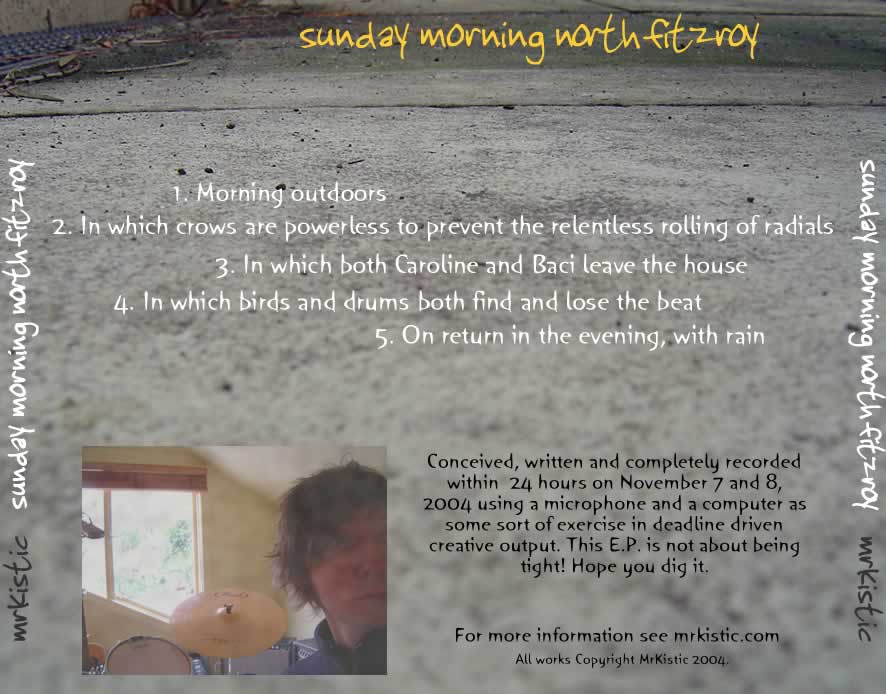 sunday morning north fitzroy rear cover image